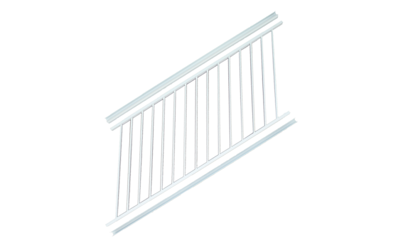 Assembled aluminum stair panel